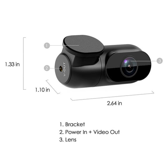 VIOFO A139/A139 Pro Rear Camera Replacement with 6M Cable and Adhesive Stickers