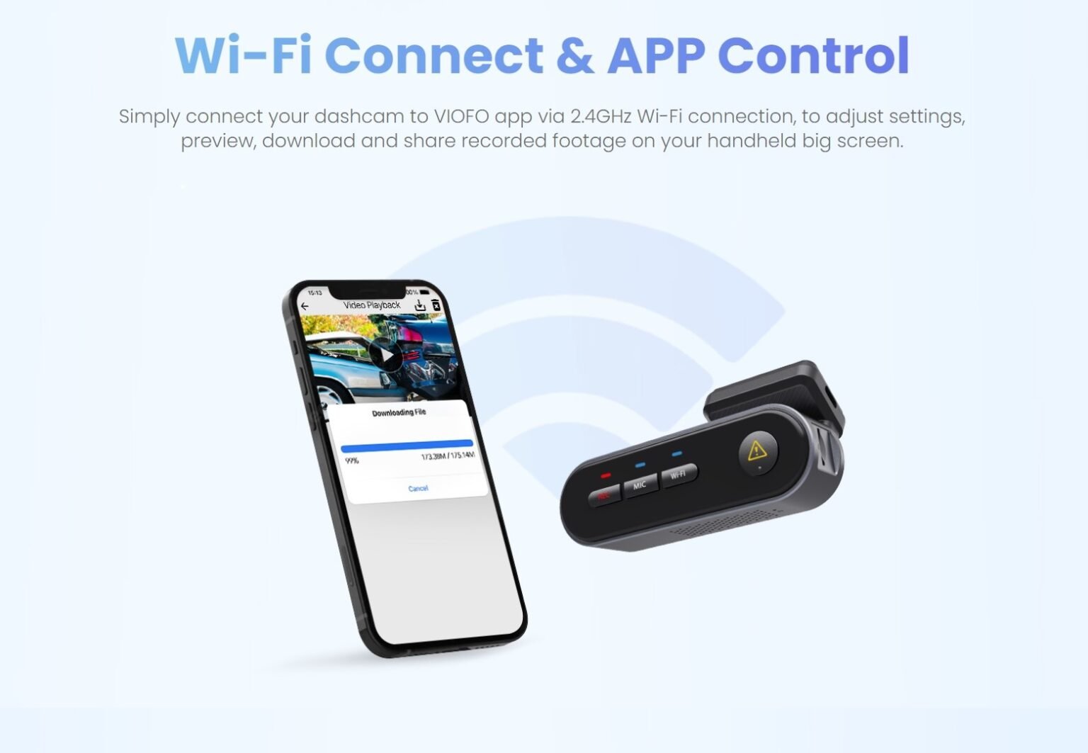 VIOFO WM1 2K QUAD HD 1440P 30FPS SMALLER WIFI GPS DASHCAM WITH SONY